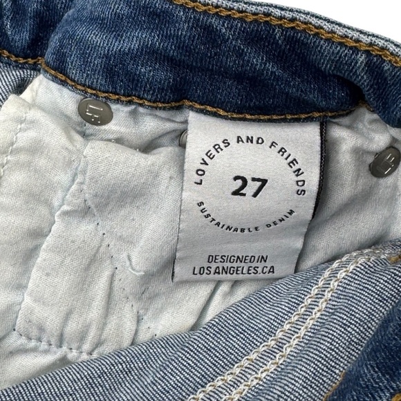 Lovers And Friends Ricky Low Rise Distressed Skinny Jeans Size 27 - Picture 10 of 16
